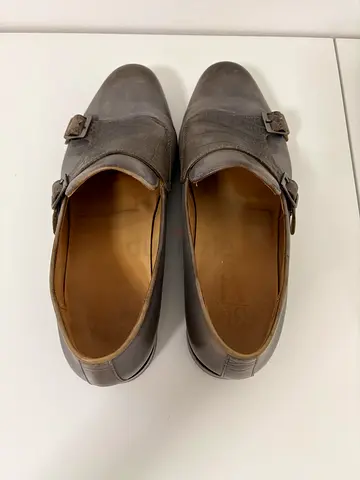 Stylish Gray Monk strap shoes for Sale