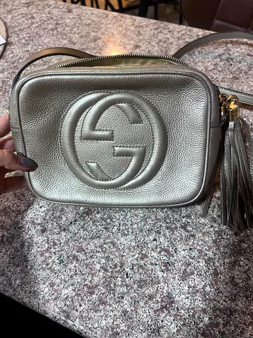 Authentic Gucci Metallic Handbag