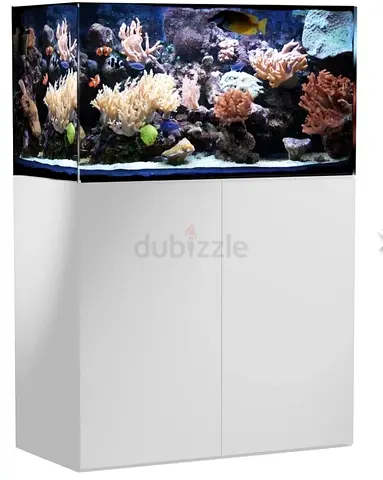 Aquamedic marine aquarium, accessories and cabinet for sale