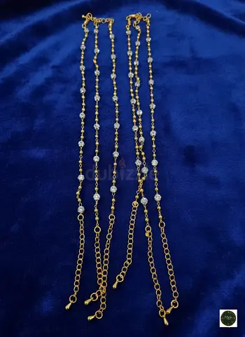 22k gold plated Anklet set (2 pcs)