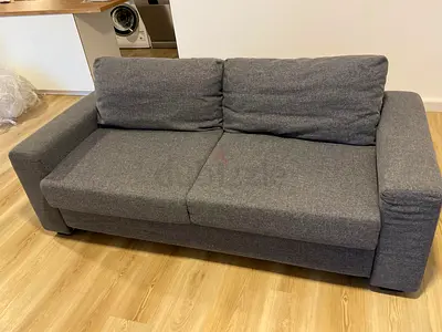 Ikea two seater sofa bed with mattress