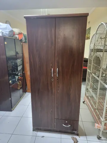 Wooden Wardrobe with Drawer