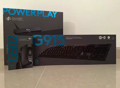 Logitech G915 + Logitech G502 + Logitech Powerplay (Combo Set)