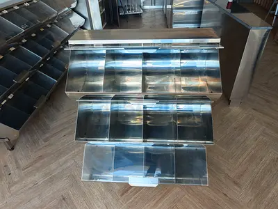 Chocolates Rack Nuts Food Grade Stainless Steel Display Case 48GN