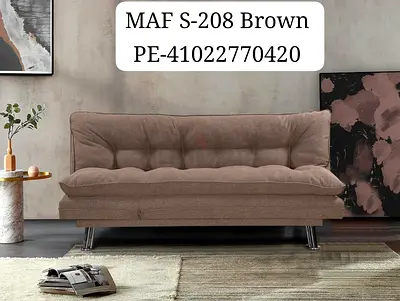 Comfortable MAF S-208 Brown Sofa