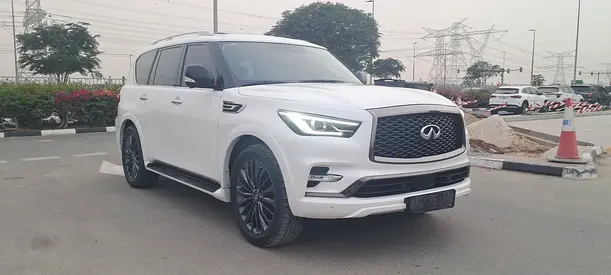 QX80 2021 BLACK EDITION GCC F.S.H + 5 YEAR WARRANTY INFINITI ROSTMANI  19-5-2026  -FULL TOP OPTION