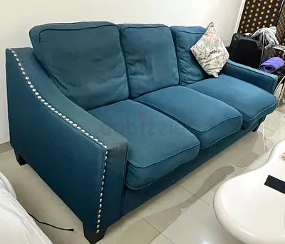 Stylish Blue Sofa for Cozy Living Room