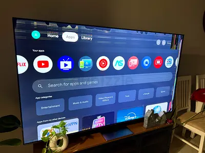 75inch JVC TV screen damage