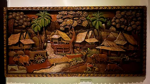 Wood hand made beautiful picture frame