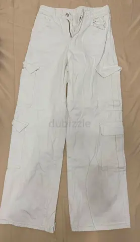 Stylish White Cargo Pants