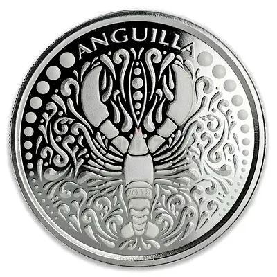 2018 Anguilla Lobster 1 Ounce Silver Bu