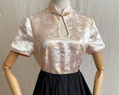 Elegant Pink Silk Blouse