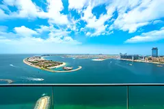 Premium 2BR at Emaar Beachfront | Beach Access | Sea &amp; Palm View