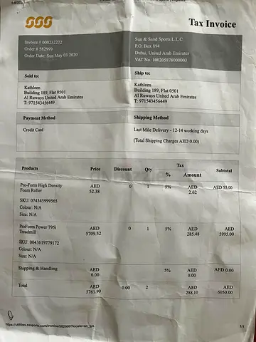 Treadmill pro form machz2