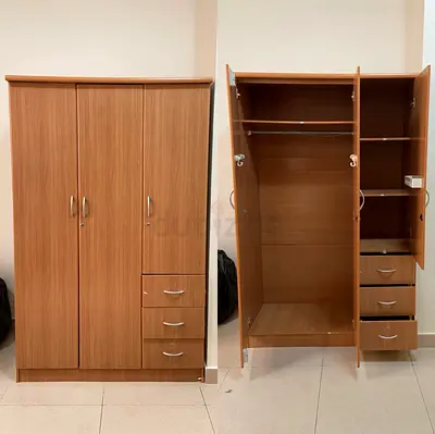 Solid Wooden Wardrobe with Ample Storage