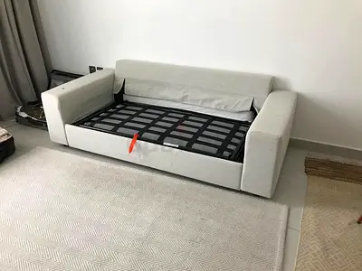 Ikea two seater sofa bed with mattress