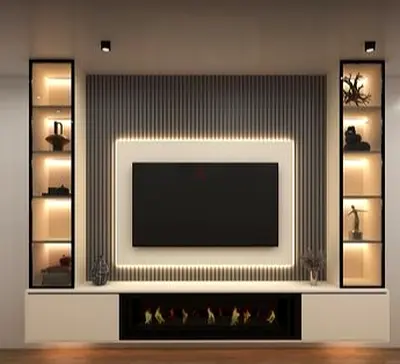 Tv unit for luxury living room
