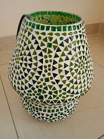 Green Mosaic Table Lamp