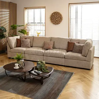 Comfortable and Stylish L-Shaped Sofa