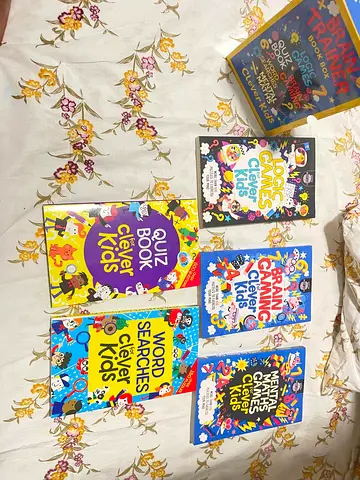 Educational Math Brain Trainer Activity Books Collection for Kids.