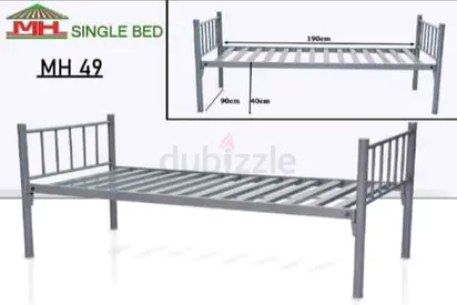 Sturdy Metal Single Bed for Sale