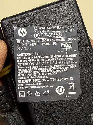 HP Power Adapter for printer Reliable Charging