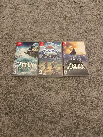 Nintendo Switch Games Zelda and pokémon