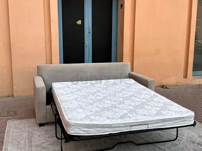 West elm Two seater sofa bed with mattress