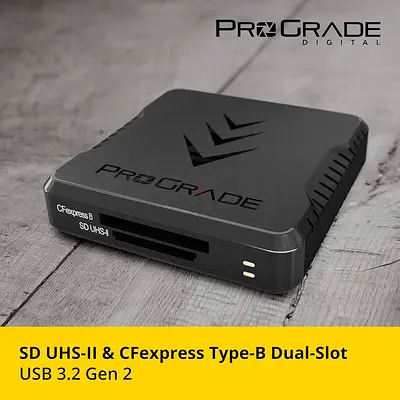 ProGrade Digital CFexpress Type B and SD UHS-II Dual-Slot Memory Card Reader