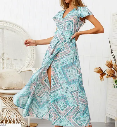 Stylish Floral Maxi Dress