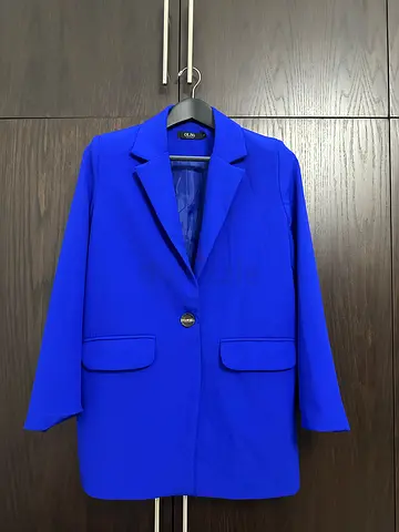Blue Blazer With Pants Size S
