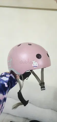 Pink Kids Helmet with cute stickers