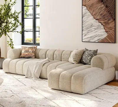 Stylish and Comfortable Curved Sofa