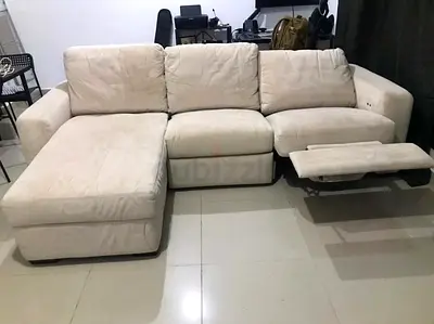 Electric recliner L shape sofa