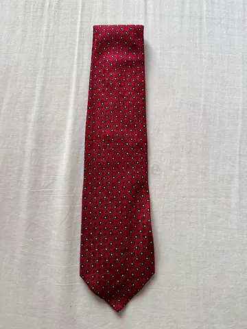 Elegant Burgundy Tie with Pattern