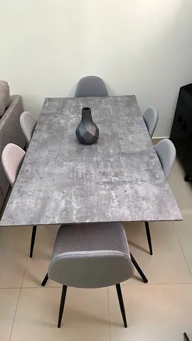 Dining table with 6 chairs