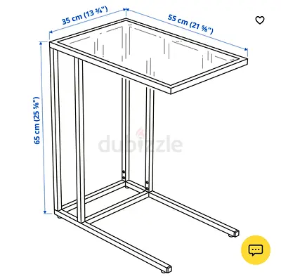 Ikea  VITTSJO compact Modern laptop/Side Table