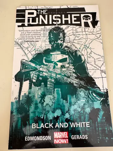 The punisher black and white vol. 1 comic book
