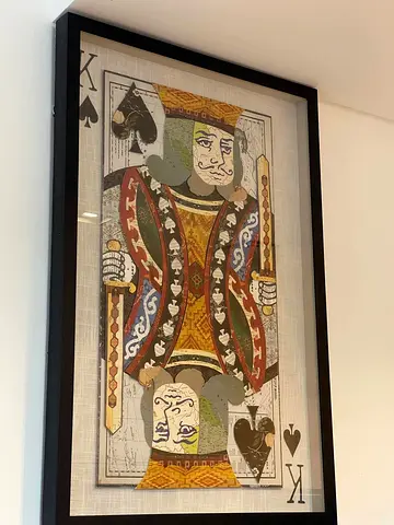 Framed King of Spades Artwork