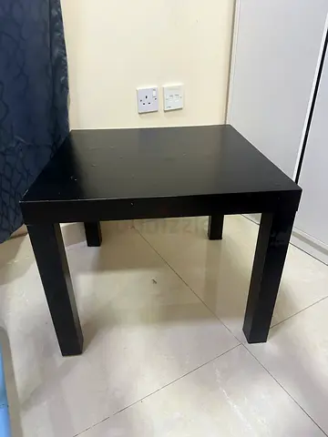 IKEA Black Wooden Side Table