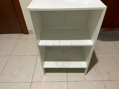 White Minimalist Open Shelf