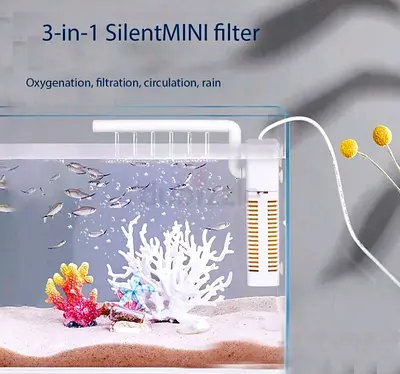 3-in-1 Aquarium Filter for Fish Tank (Brand New Condition)