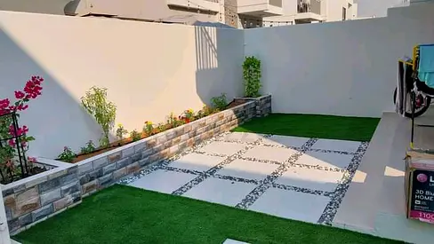 Artificial grass  landscaping