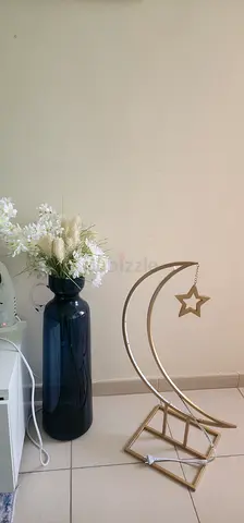 Ramadan Decorative Vase with Floral Arrangement