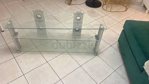 Glass living room table