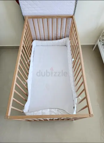 Baby toddler bed frame and mattress for sale.