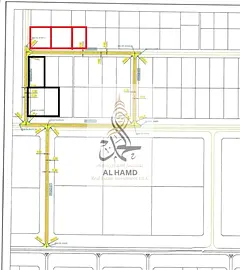 For sale direct owner two side road Foreignland 3Road60 Umm Al-Thoob new sanya Total size 115000