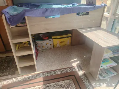 Stylish Wooden Bunk Bed with study table. Bought from Pan Home. REDUCED PRICE