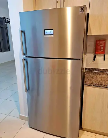 Silver Double Door Refrigerator