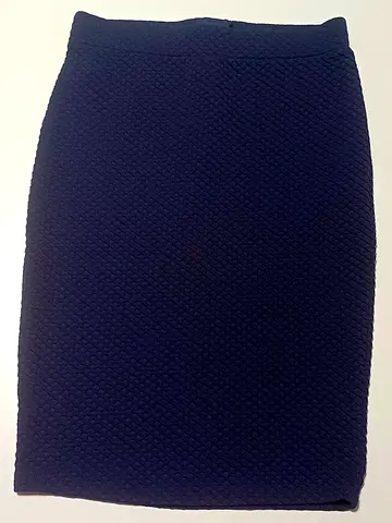 Elegant Navy Blue Pencil Skirt